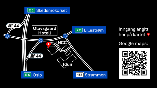 Kart med QR kode